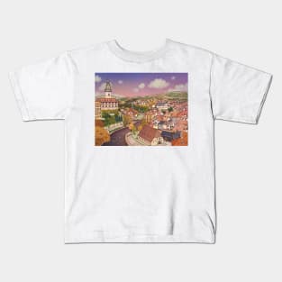 Cesky Krumlov In Czechia Kids T-Shirt